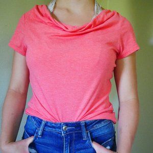 Title Nine Cowl Neck Coral top